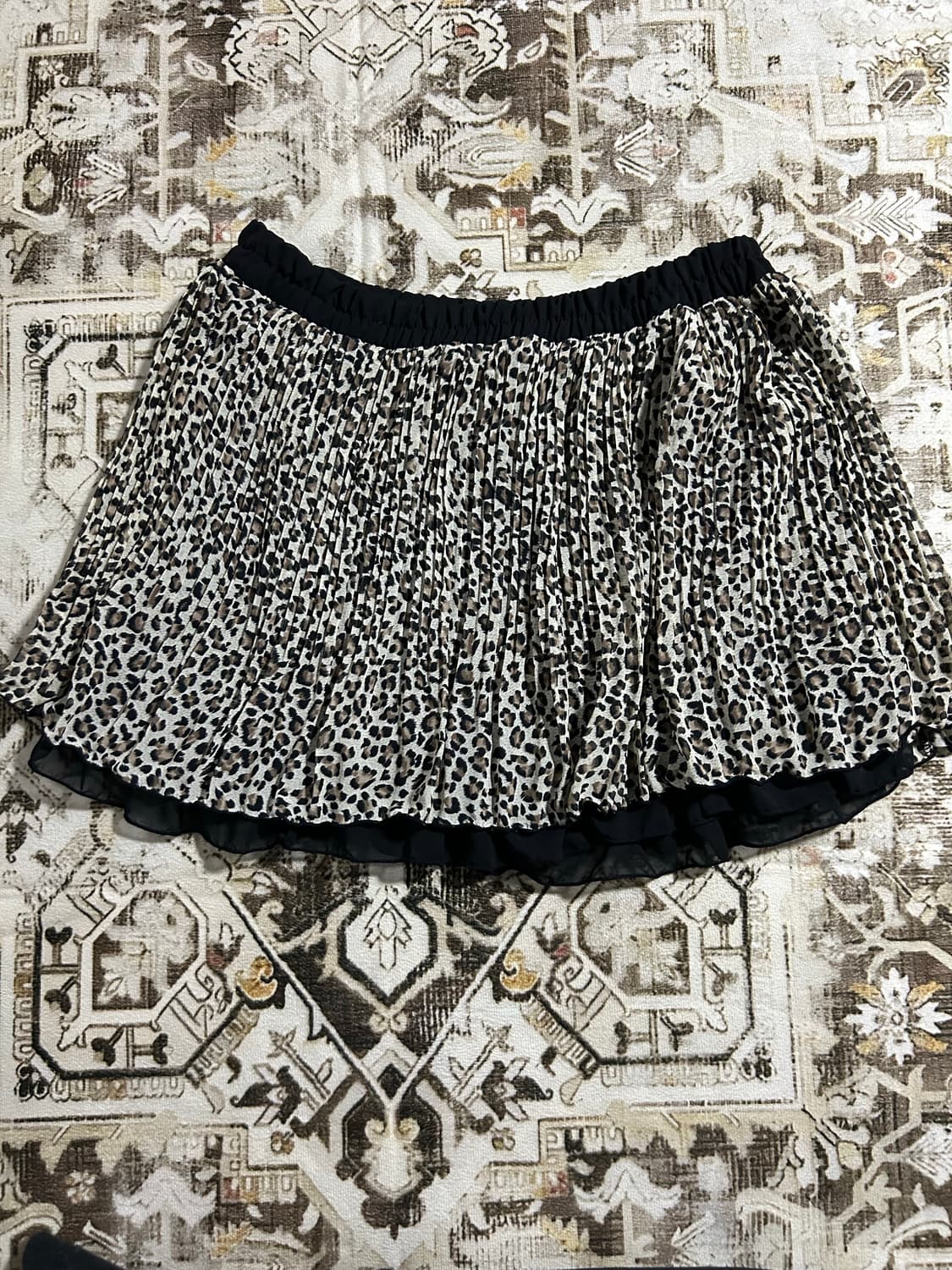 leopard gal flare skirt 상품이미지2