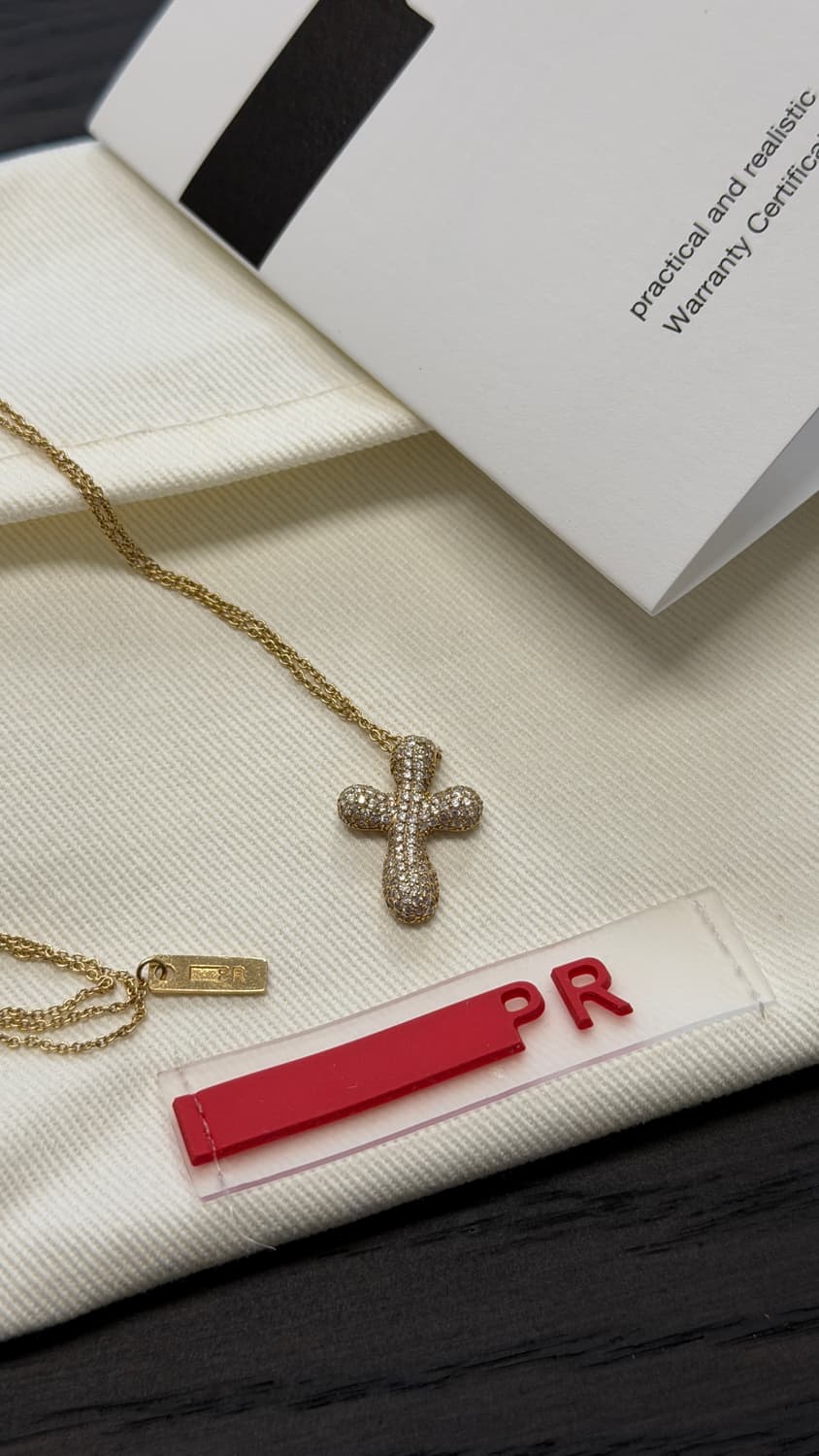 PR Bubble Cross Necklace 상품이미지1