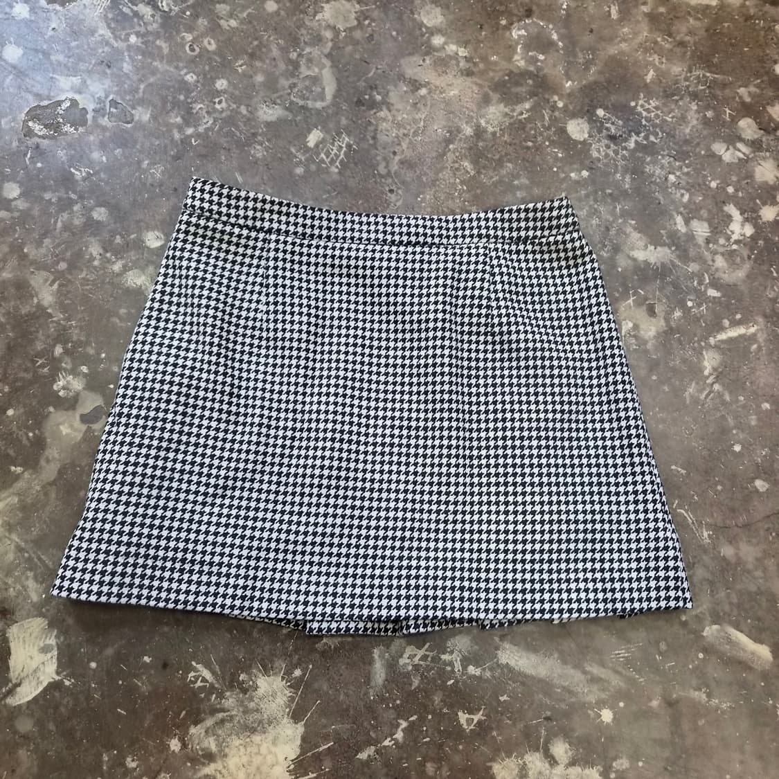 M) ZARA 자라 하운드투스 체크 플리츠 스커트 상품이미지2