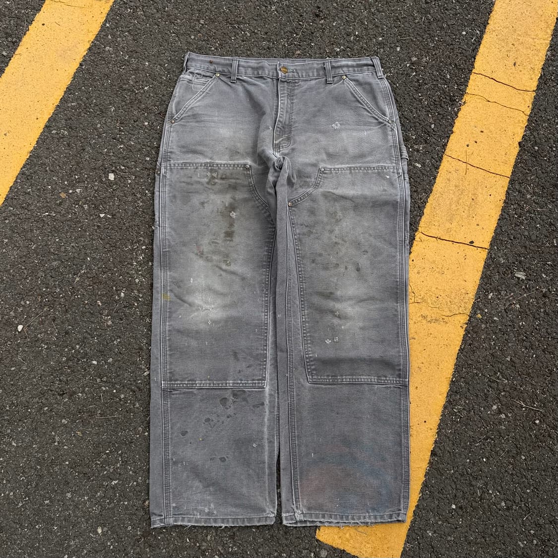 OG 칼하트 B01 GVL 더블니 카펜터 팬츠 상품이미지1