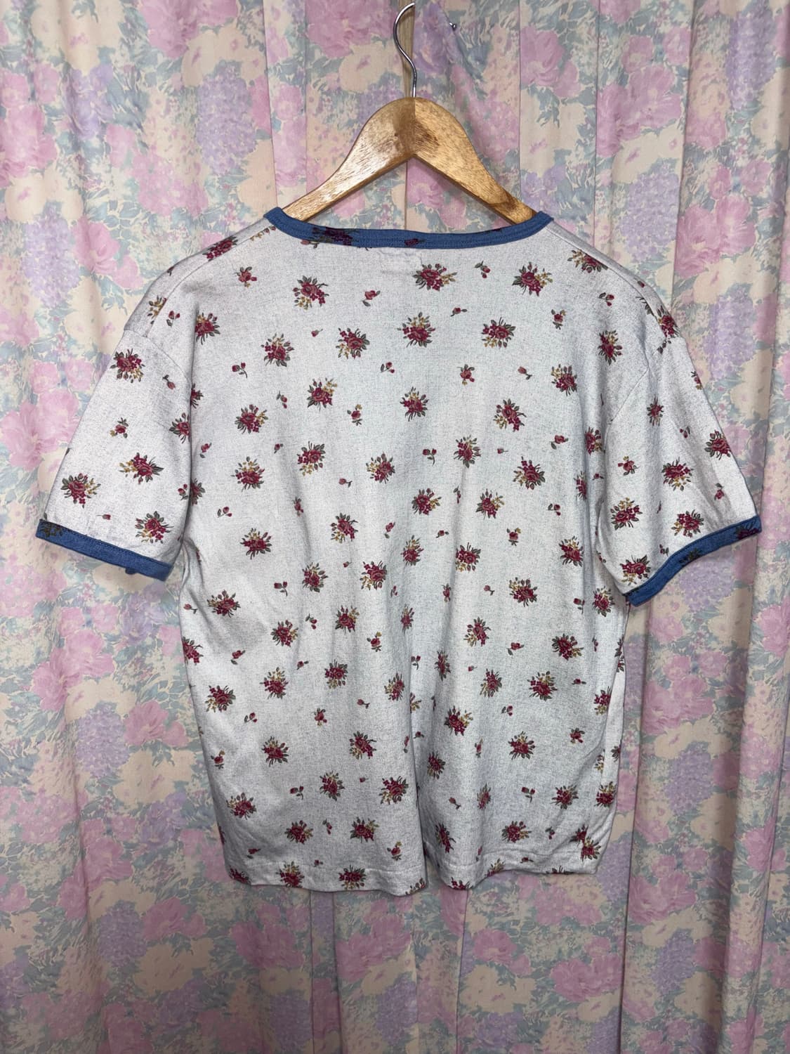 블루 플라워 반소매 가디건 상품이미지9