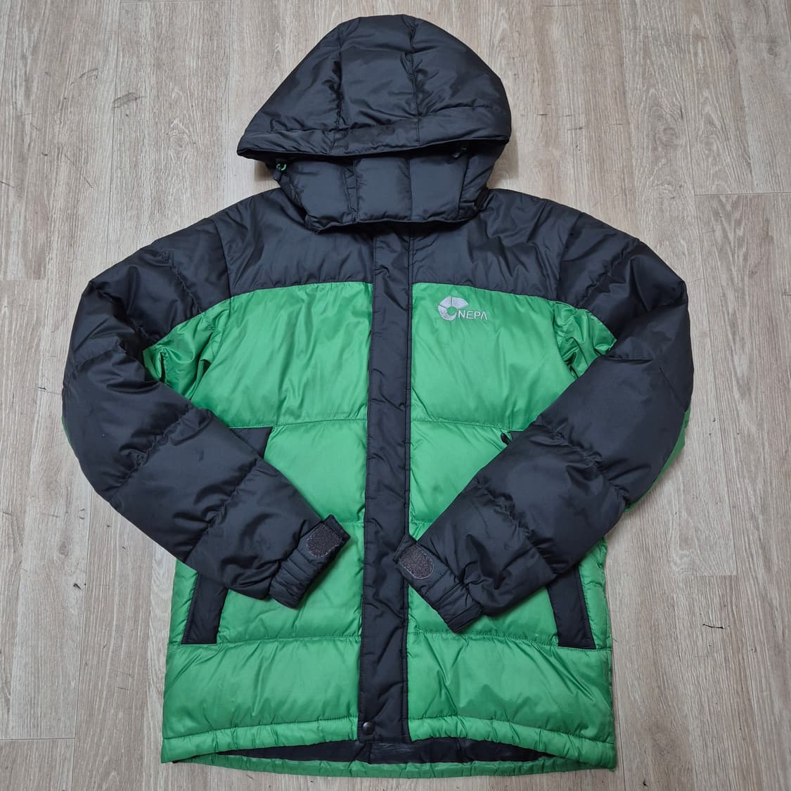 네파 남성 덕다운 오리지널 로고 후드 패딩 상품이미지1