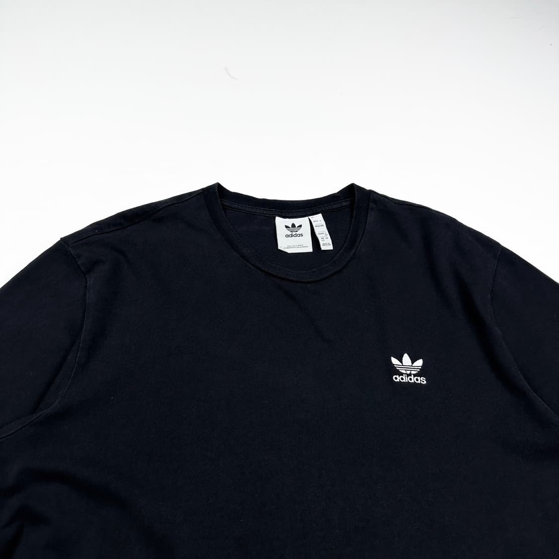 아디다스 트레포일 백로고 블랙 반팔 티셔츠 (4XL) 상품이미지1