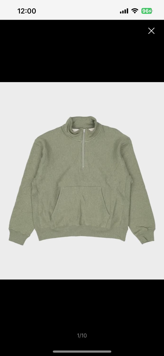 카키스 하프집업 상품이미지1