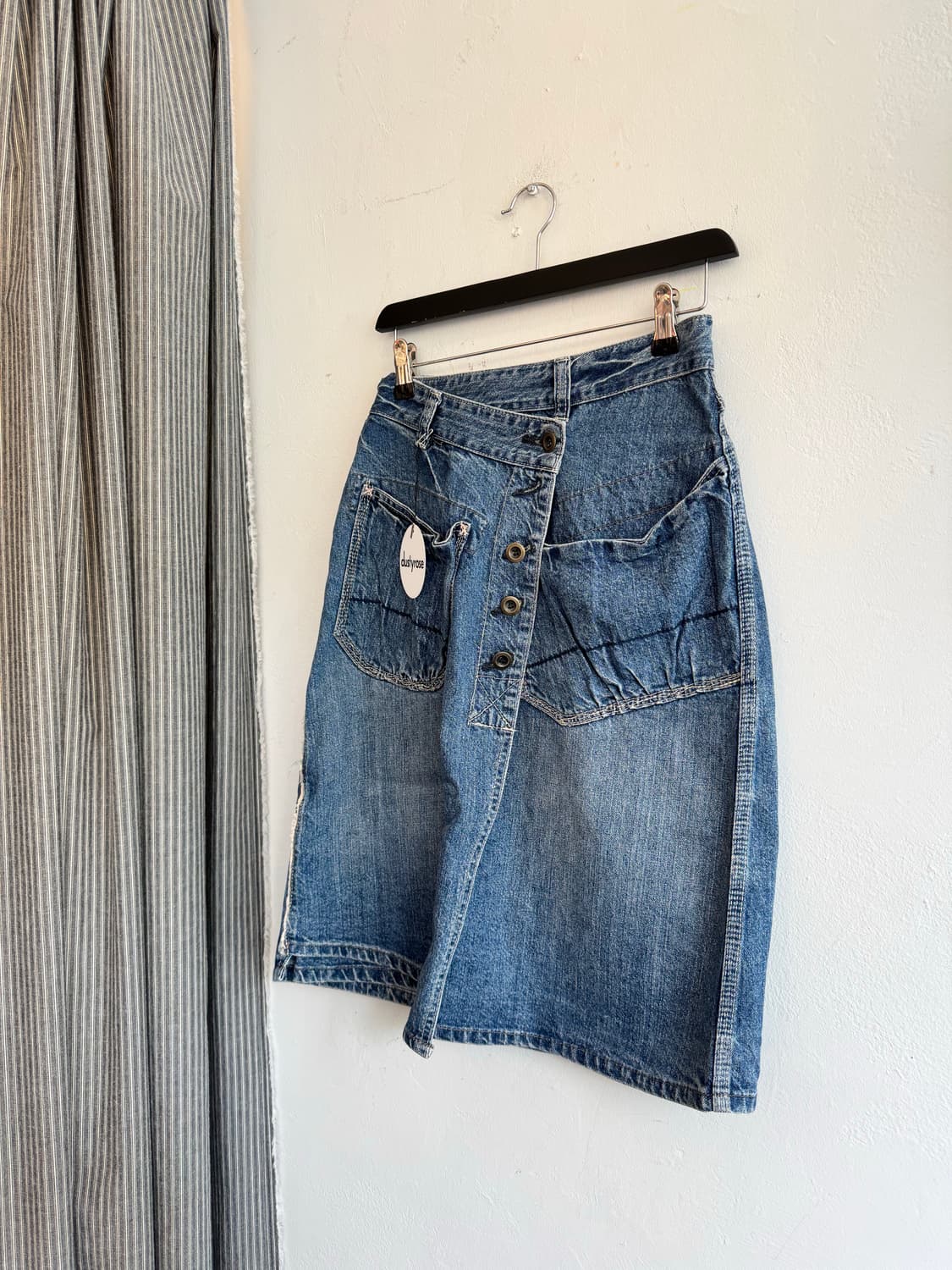 포켓 데님 랩스커트 상품이미지2