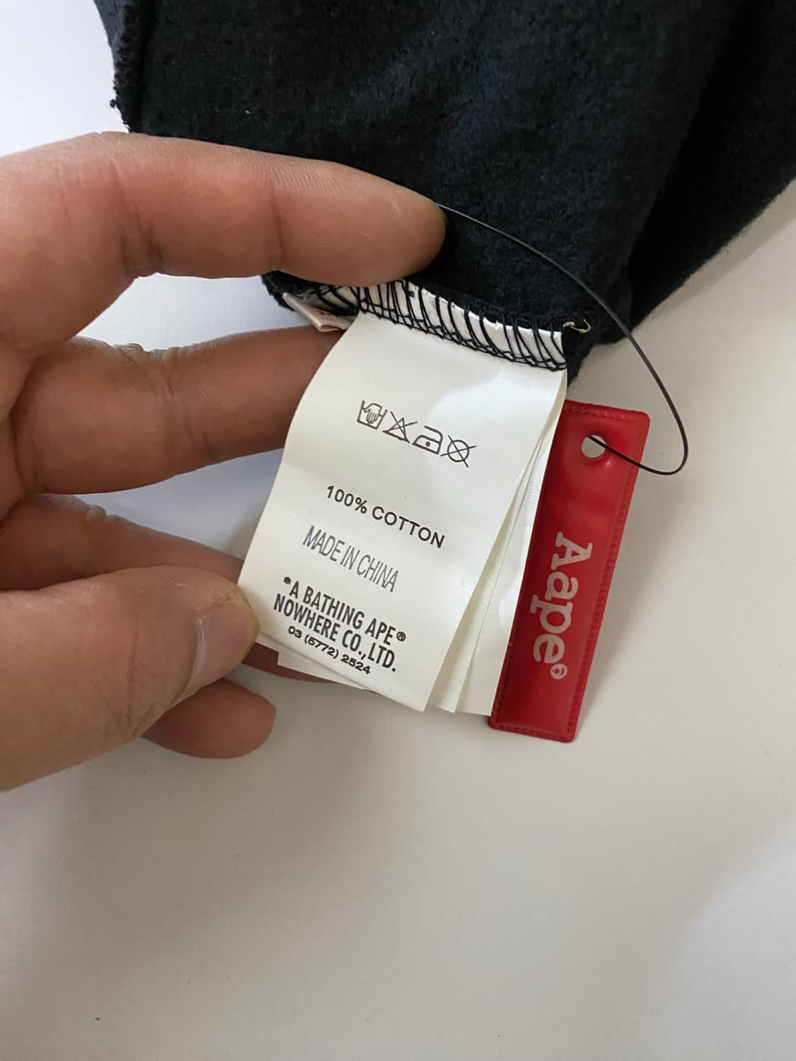 AAPE by A BATHING APE 맨투맨 블랙 상품이미지4