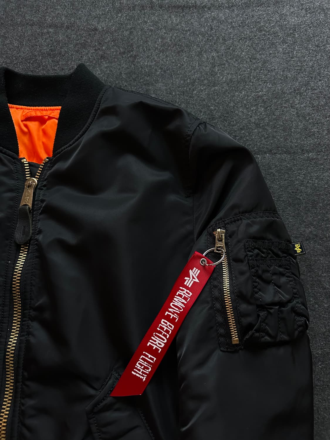 알파인더스트리 ma-1 마원 항공점퍼 블랙 상품이미지2