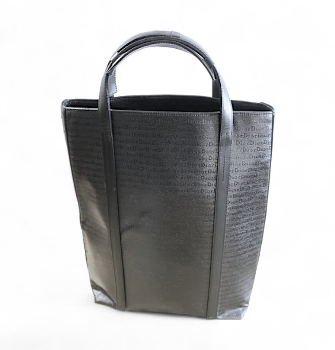 디올옴므 캔버스 레더 로고 자카드 토트백 상품이미지2