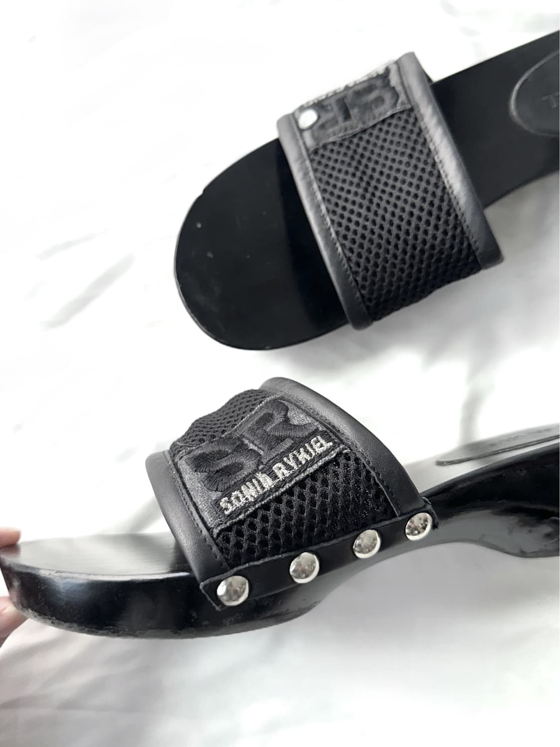 SONIA RYKIEL mesh strap mule 상품이미지2