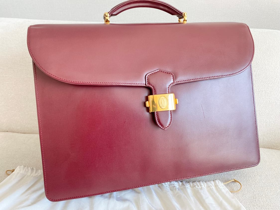 까르띠에 머스트 보르도 라인 플립 브리프 케이스 서류가방 상품이미지3