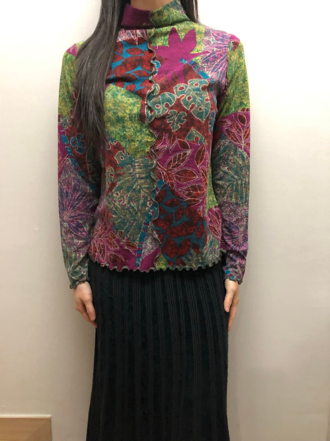 빈티지 믹스 컬러 오리엔탈 탑 상품이미지2