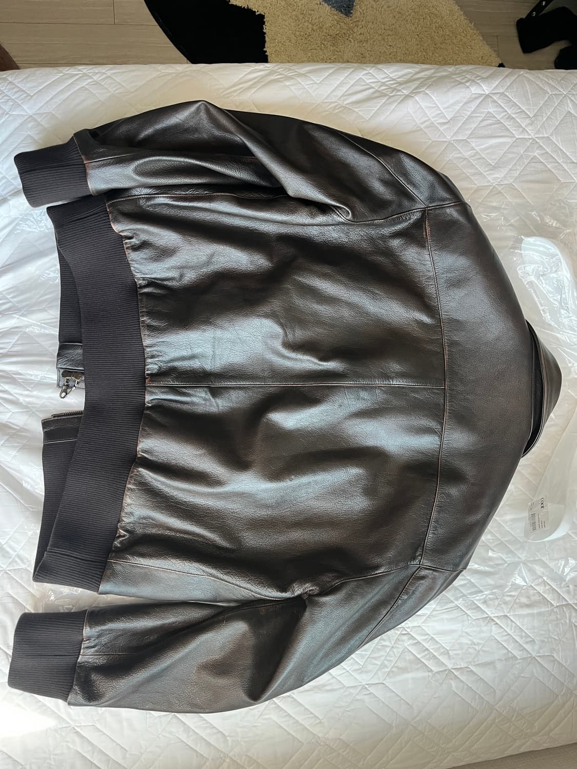 빈티지 카우 스킨 A-2 레더 자켓 (다크브라운) L 상품이미지3