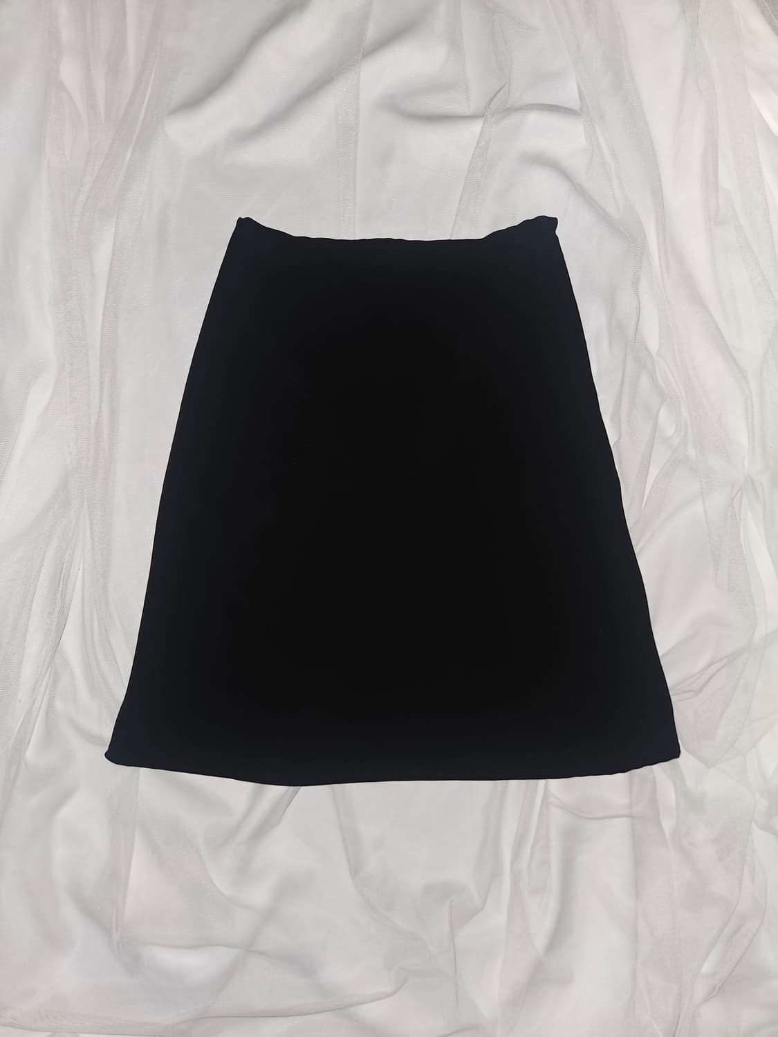 comme 공겜여주 블랙 미디스커트 상품이미지1