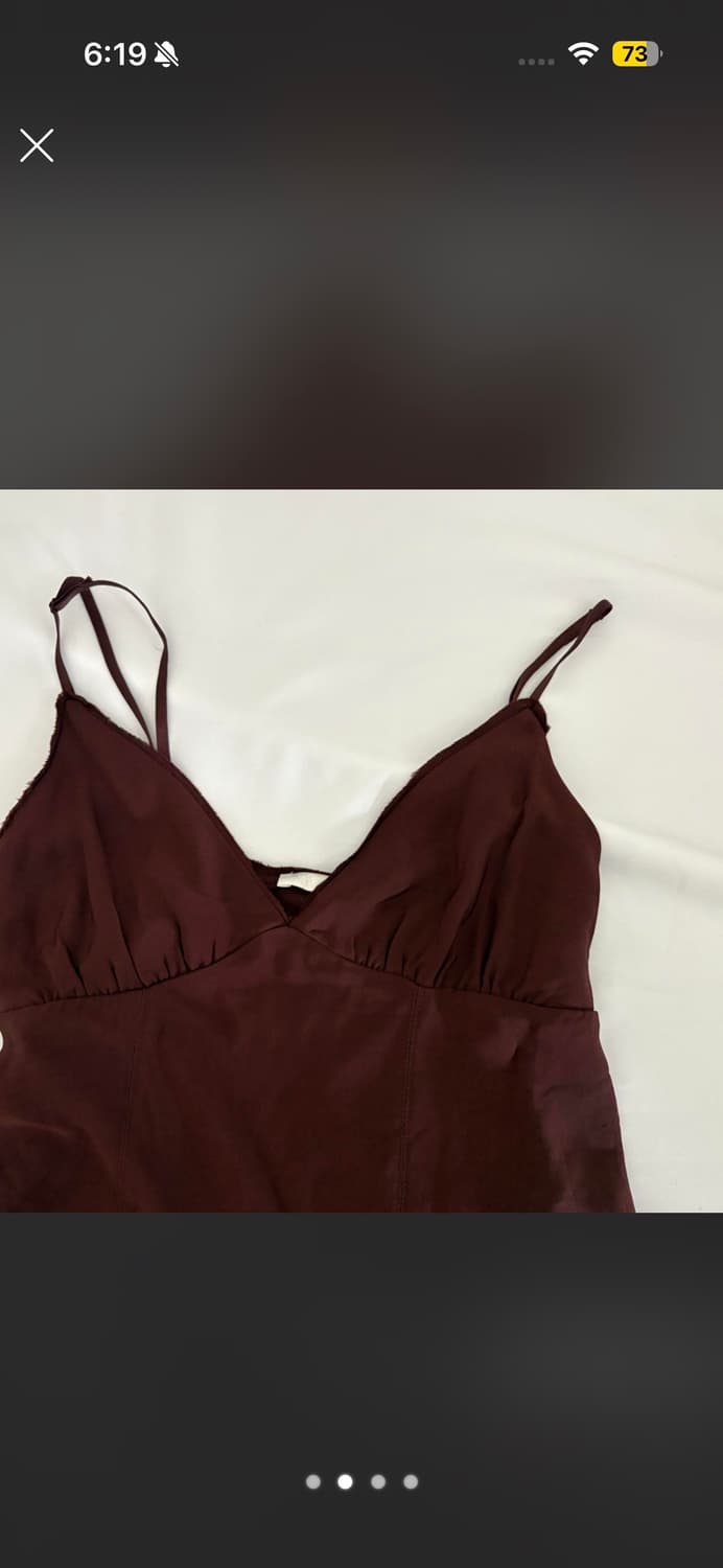 Zara sleeveless brown top 상품이미지1