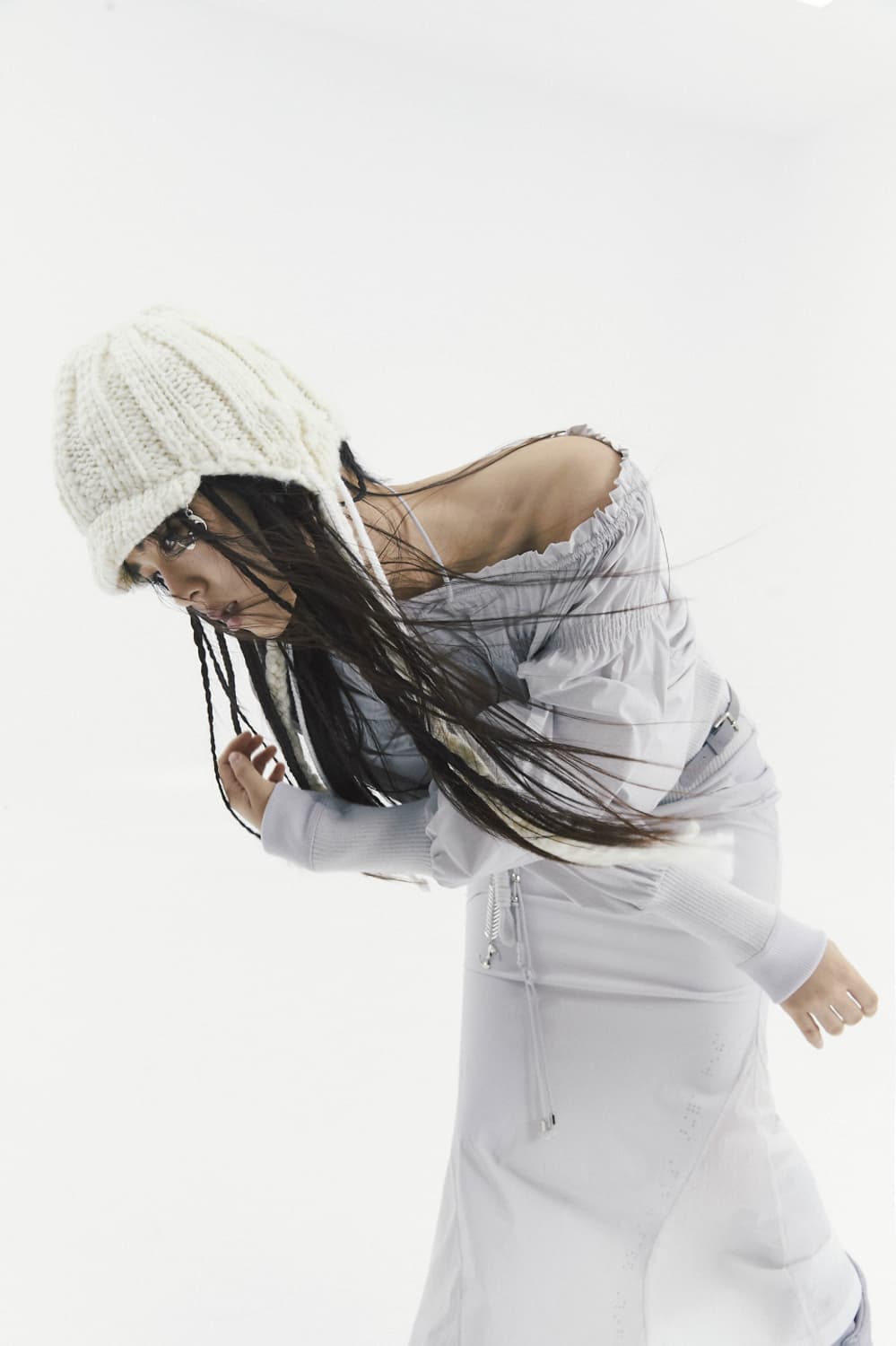 오호스 머메이드 드레스 그레이 상품이미지1