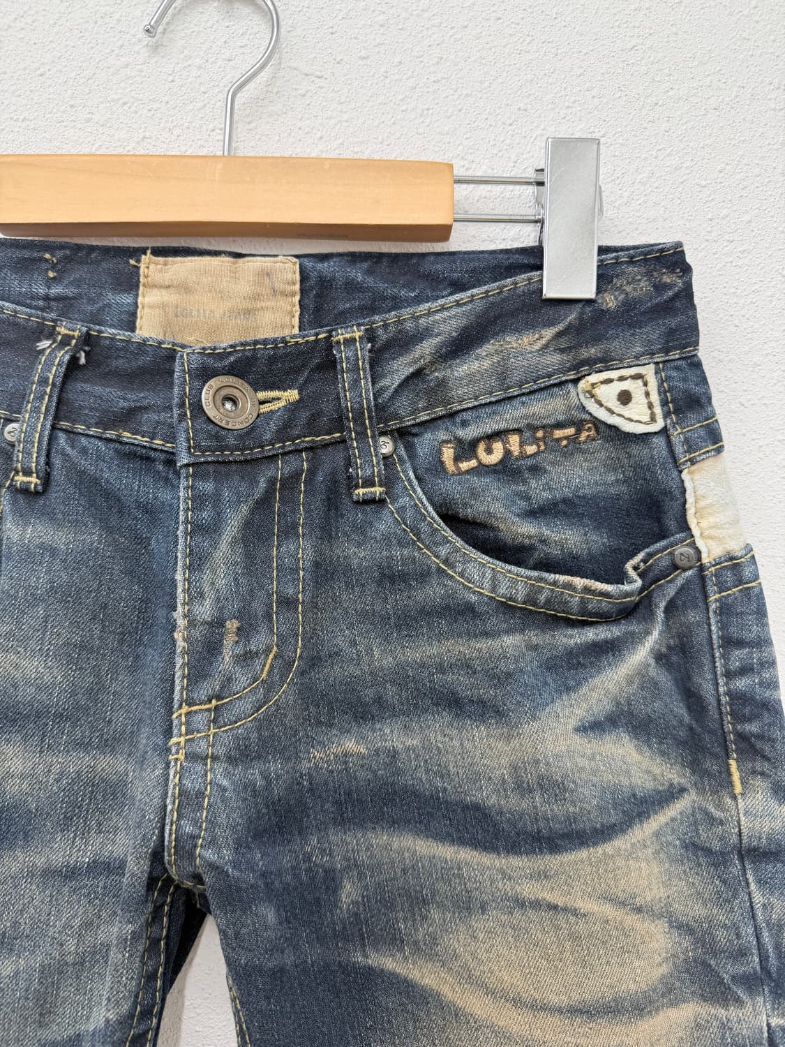 빈티지 Lolita jeans 워싱 데님 팬츠 상품이미지3