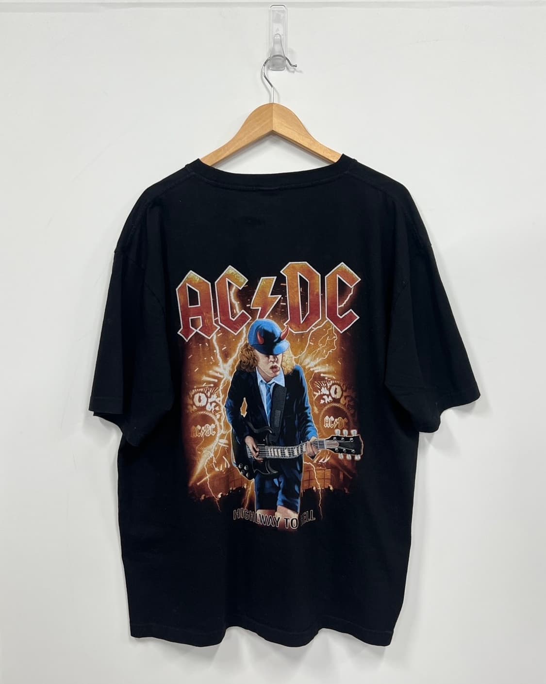 락볼루션 ACDC 프린팅 빈티지 반팔 티셔츠 상품이미지6