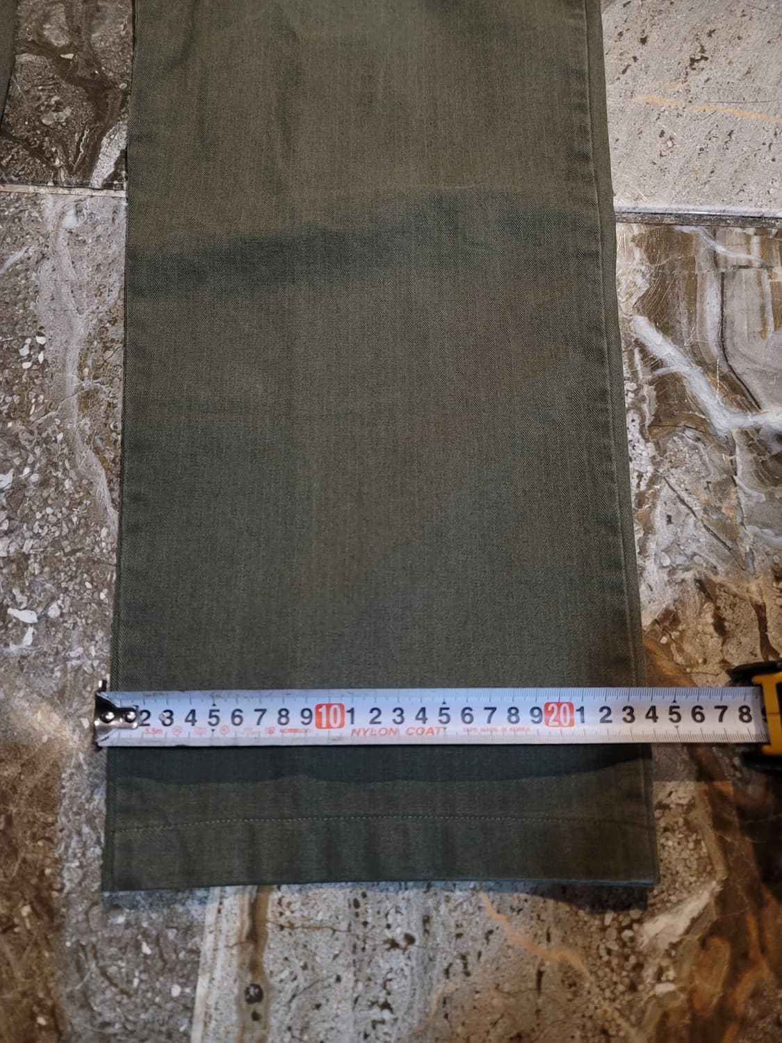 나이젤카본 헤링본 와이드 팬츠(올리브) 상품이미지8