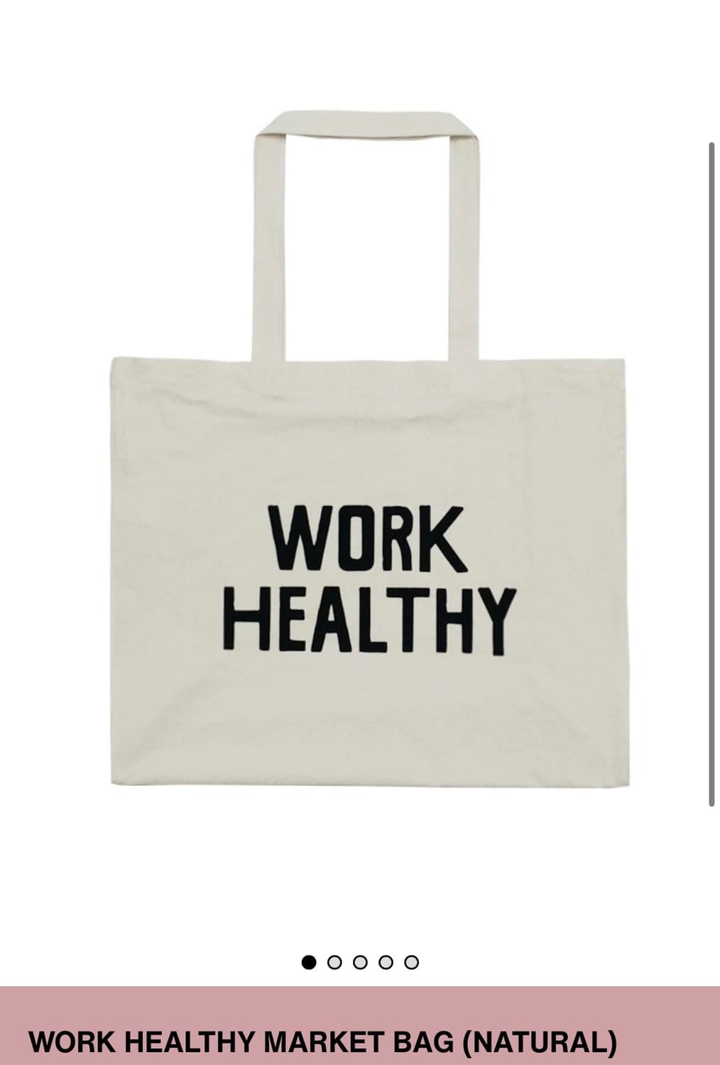 Work healthy market bag (natural) 상품이미지1