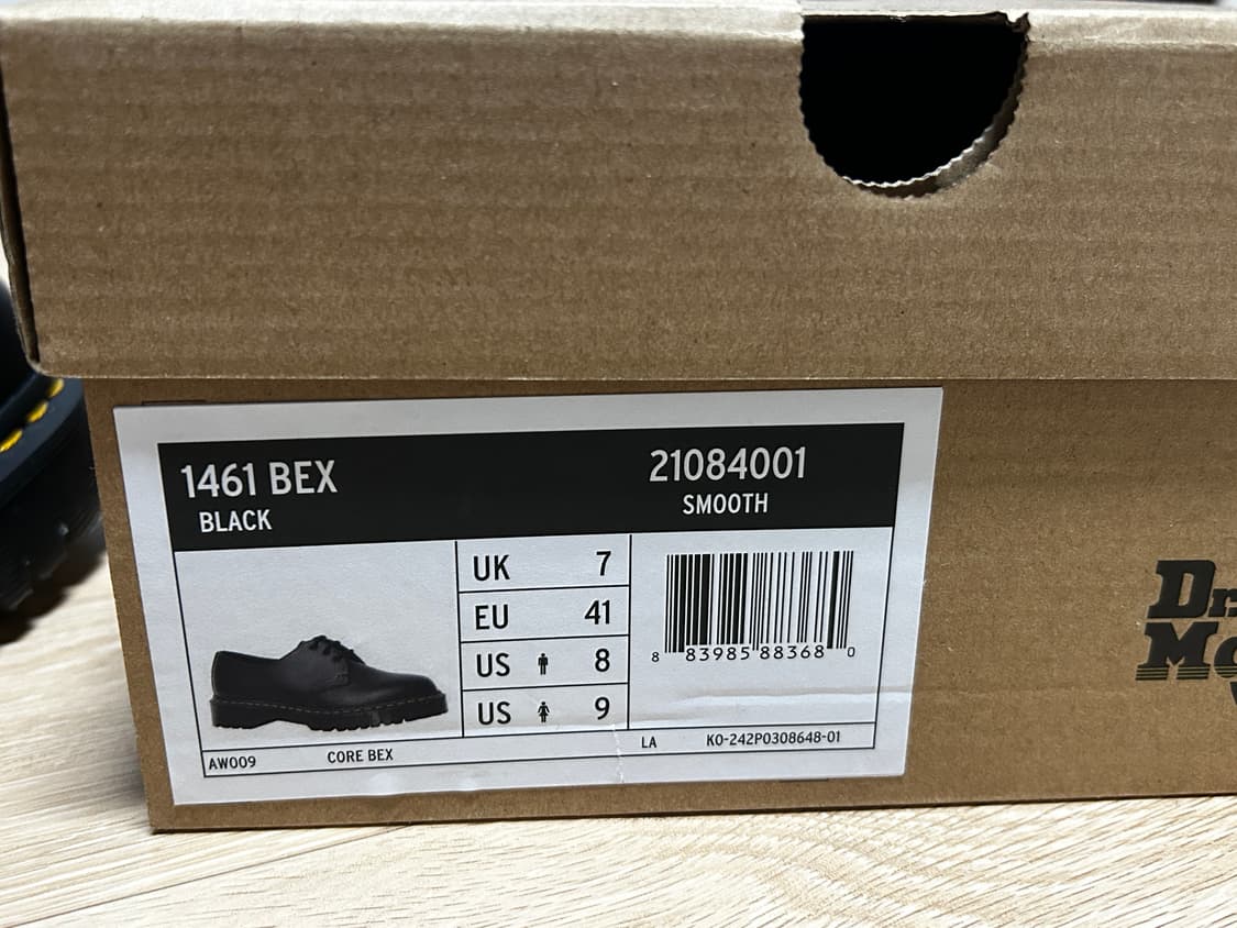 닥터마틴 1461 BEX 블랙 260mm 상품이미지1