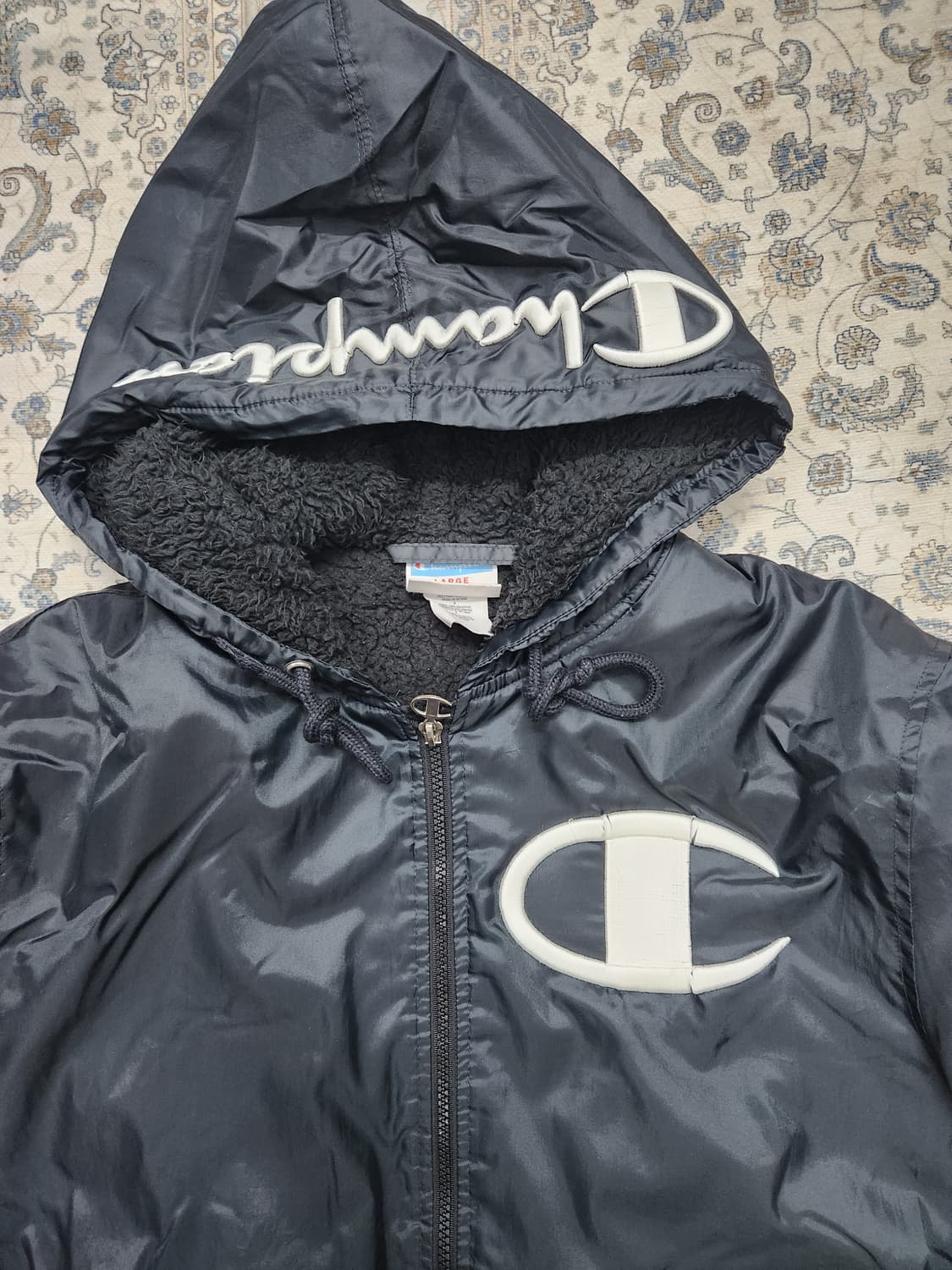 챔피온 쉐르파 안감 블랙 롱 패딩 XL 상품이미지2