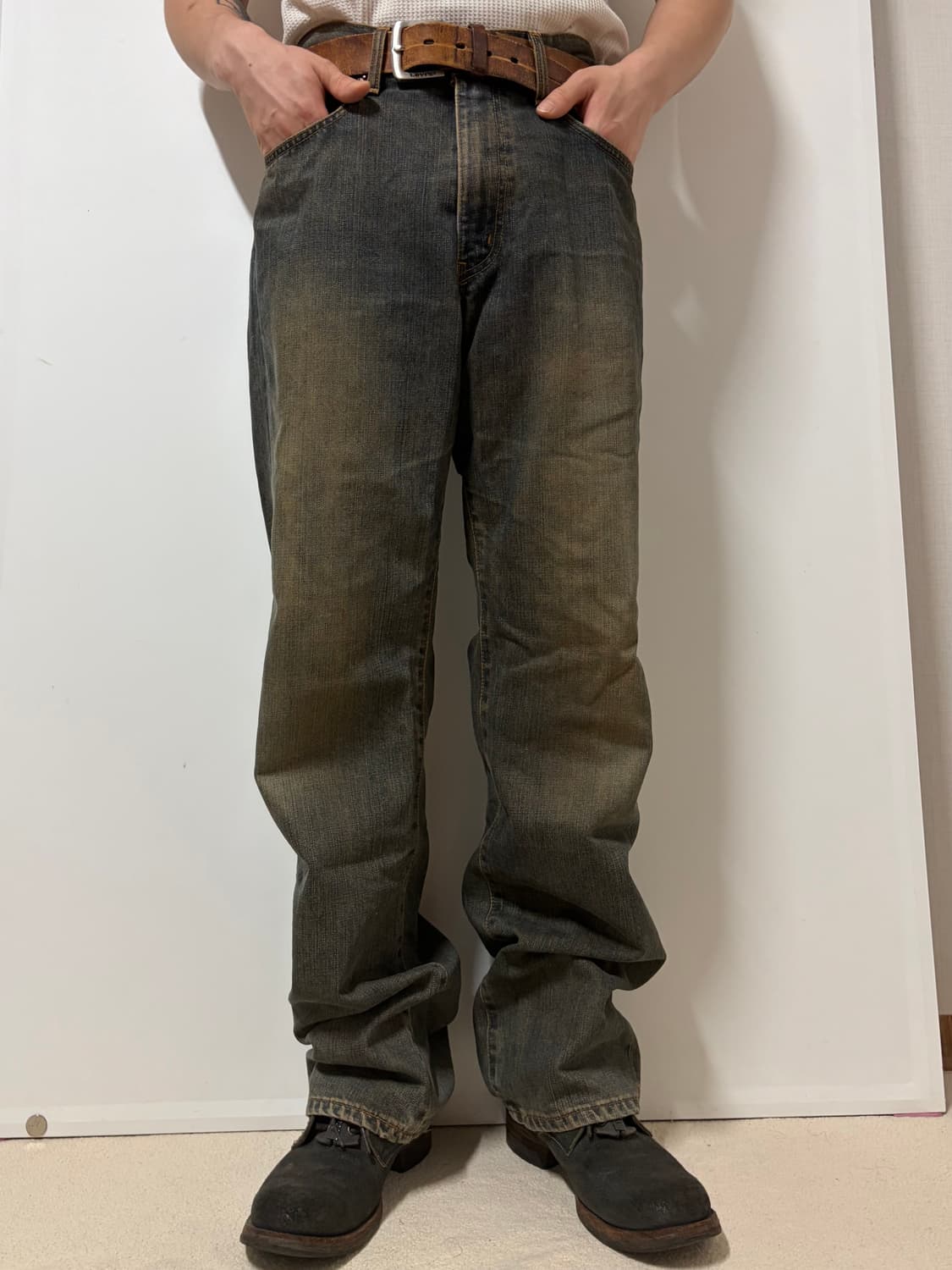 EDWIN DIRTY WASH DENIM JEANS 상품이미지2