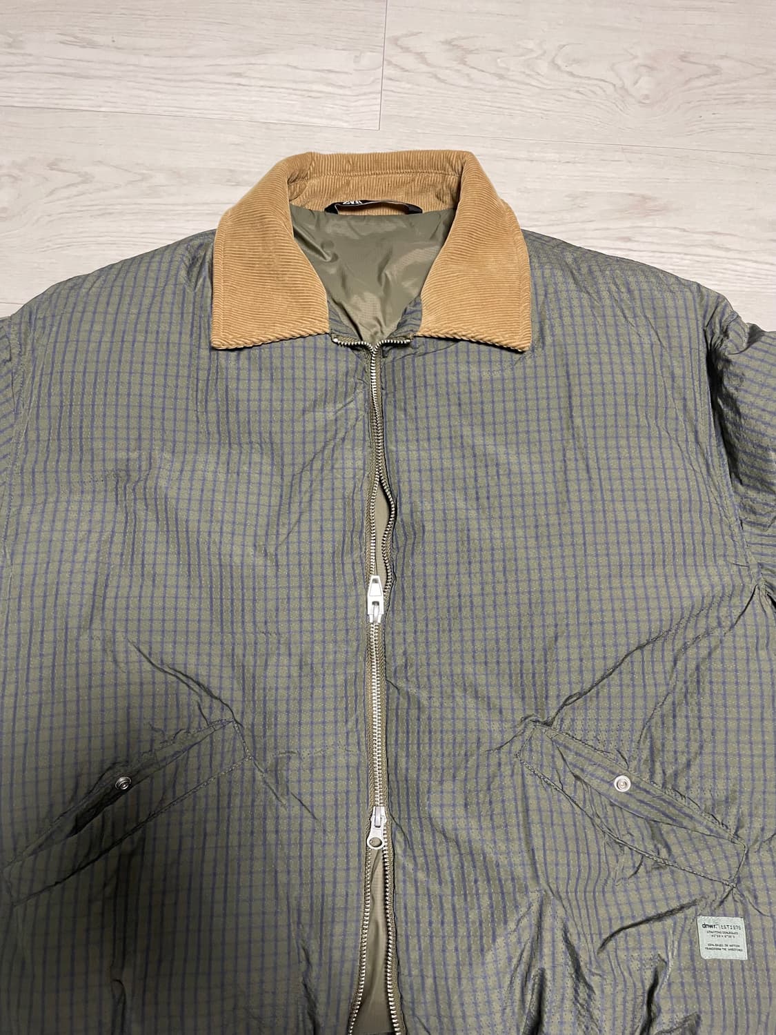 자라 체크 패딩 상품이미지4