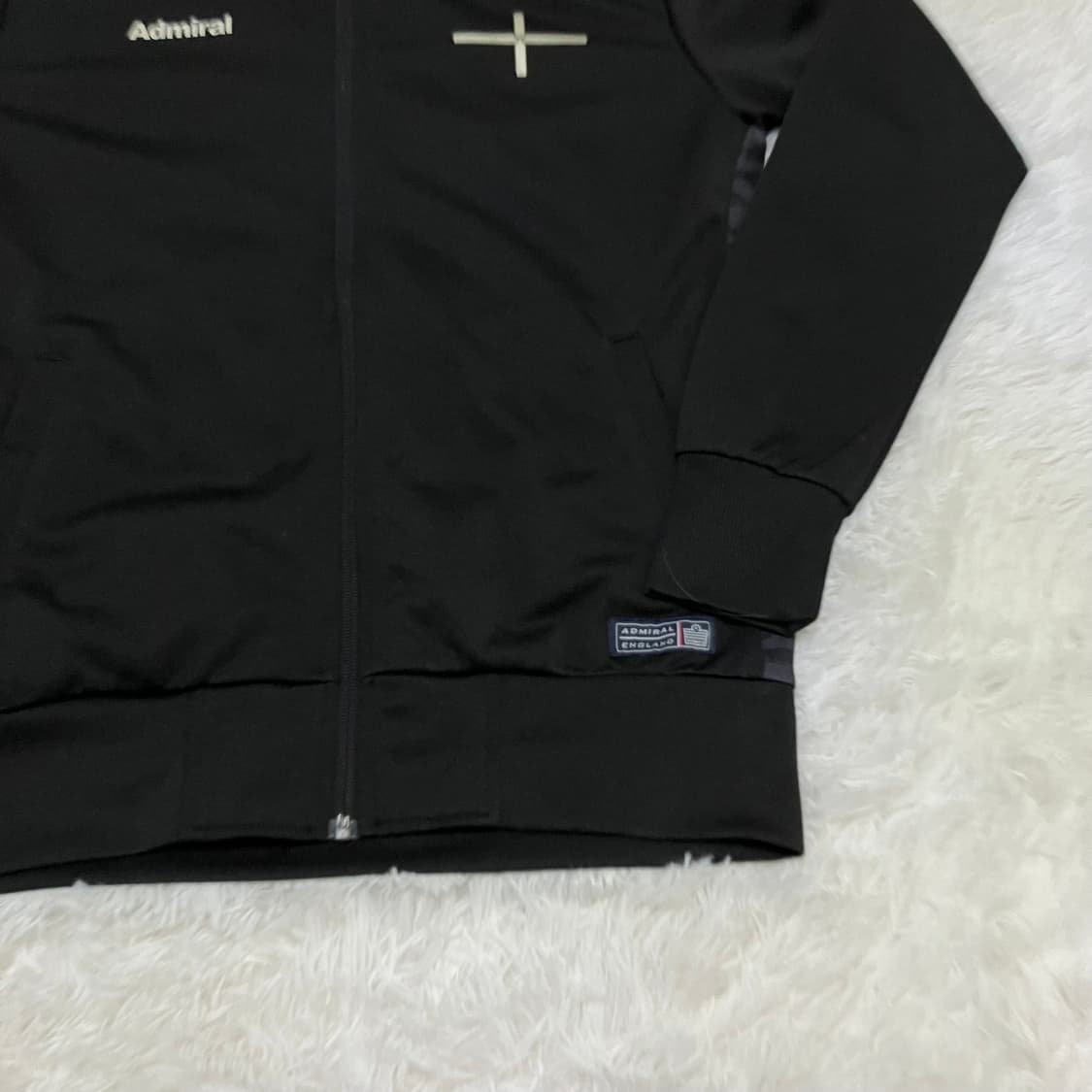 빈티지 어드미럴 블랙 밀리터리 후드 저지 864 y2k 스트릿 모리 갸루 상품이미지4