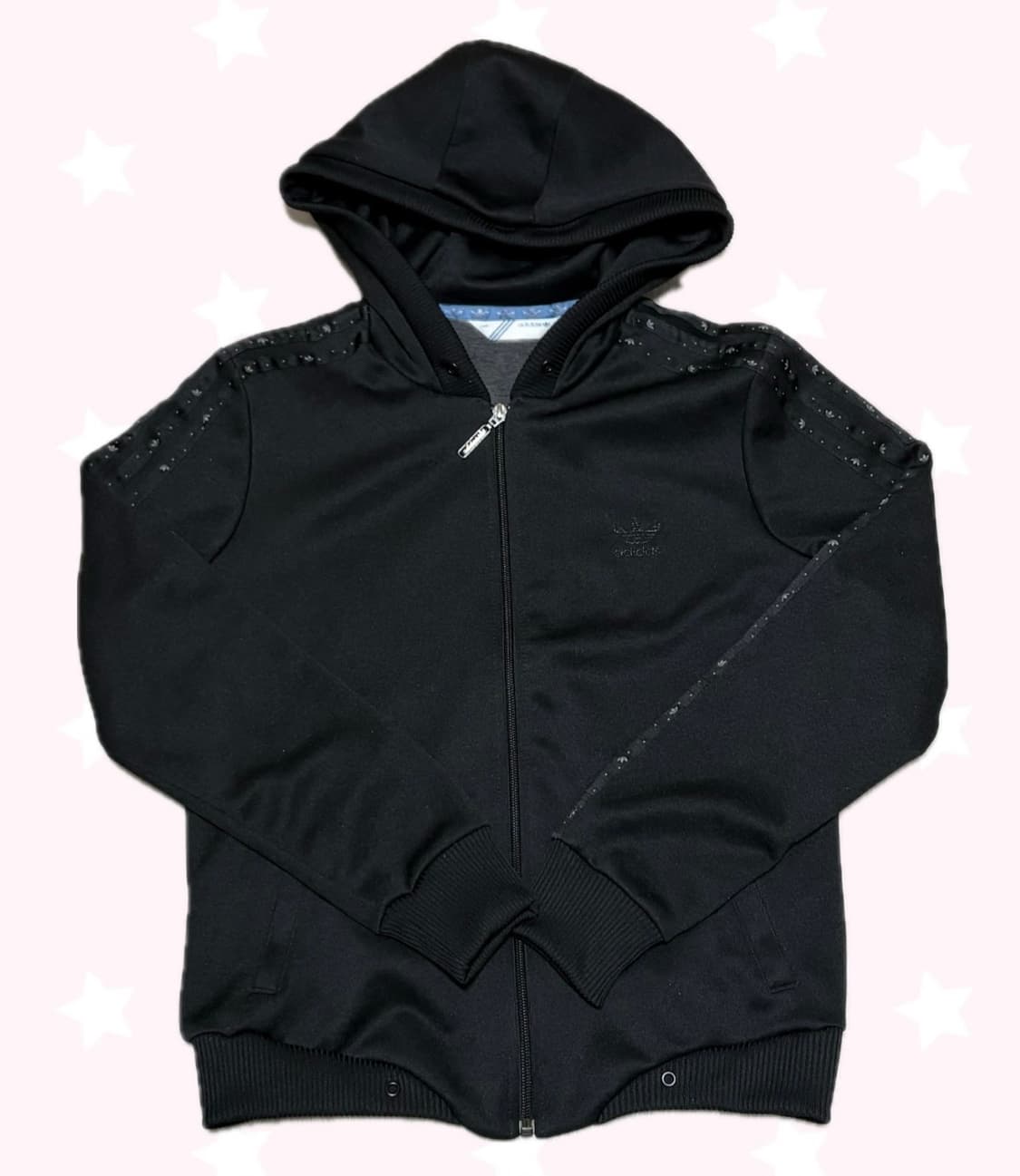 아디다스 후드져지 검정 블랙 도트 후드플락 상품이미지1