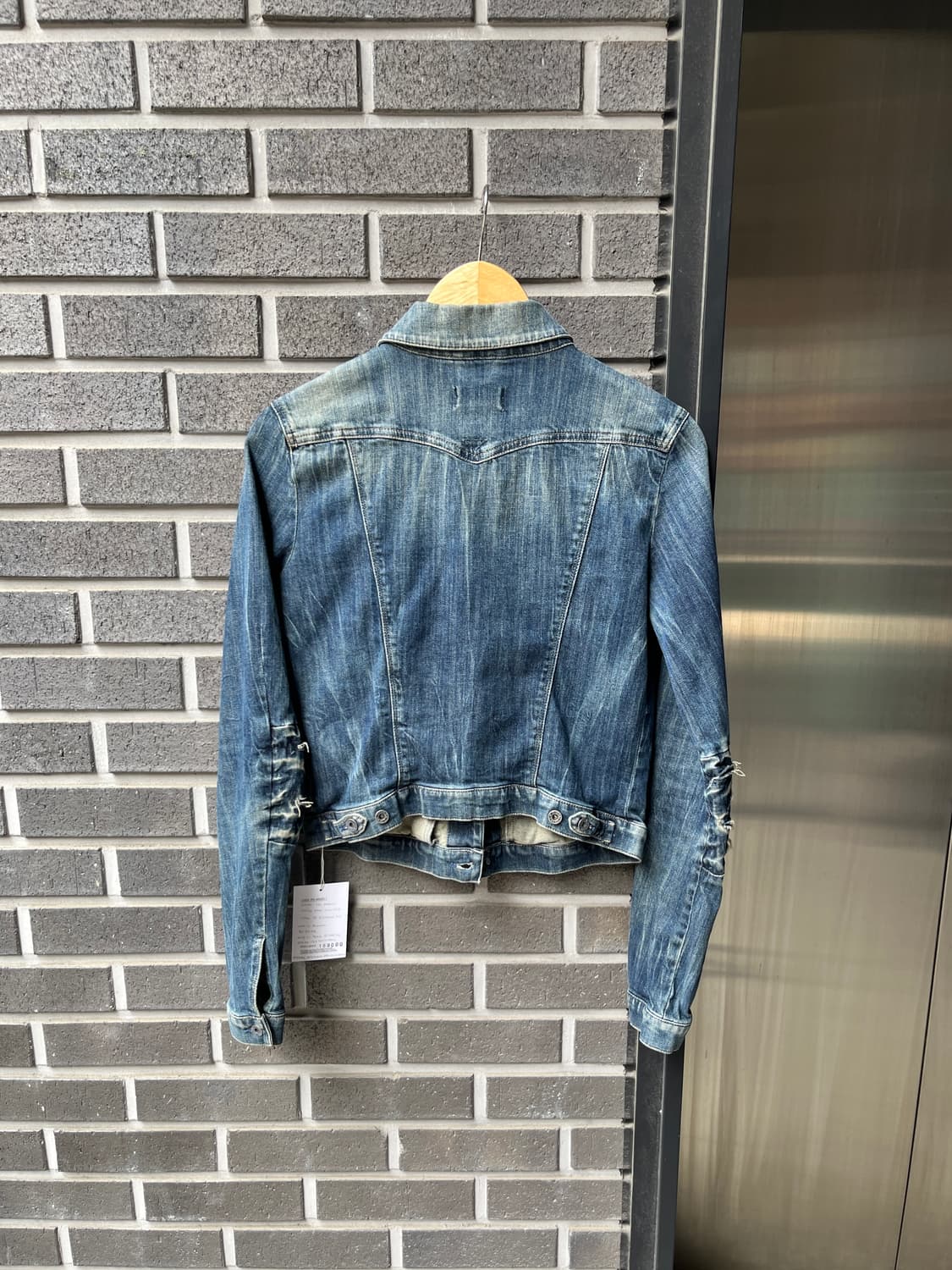 00s Diesel 디젤 엘보 립 데님 자켓 상품이미지10