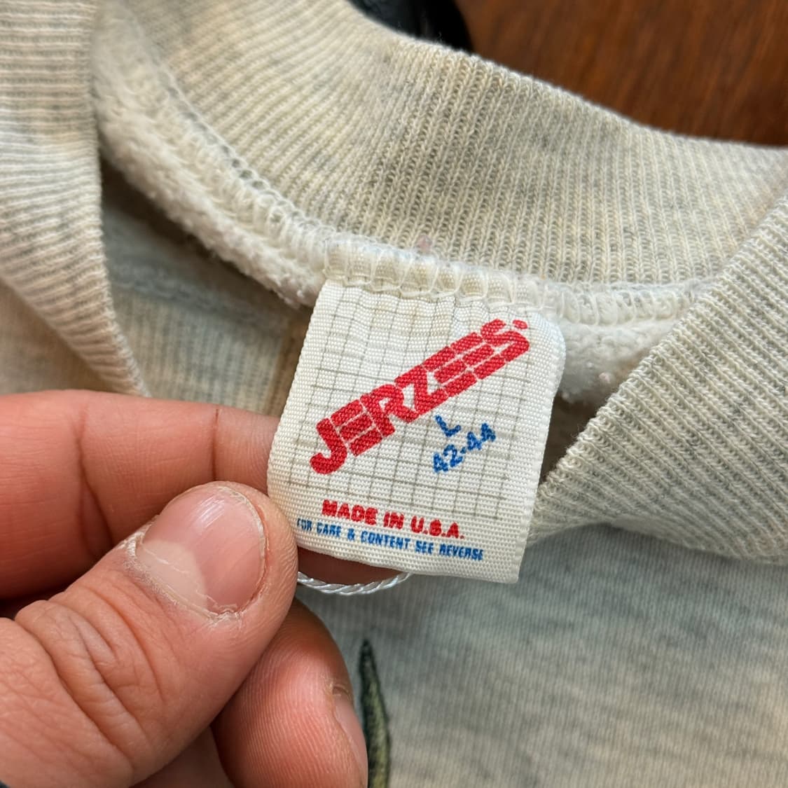 90S 미국 빈티지 스웻셔츠 저지스 MADE IN USA 상품이미지6