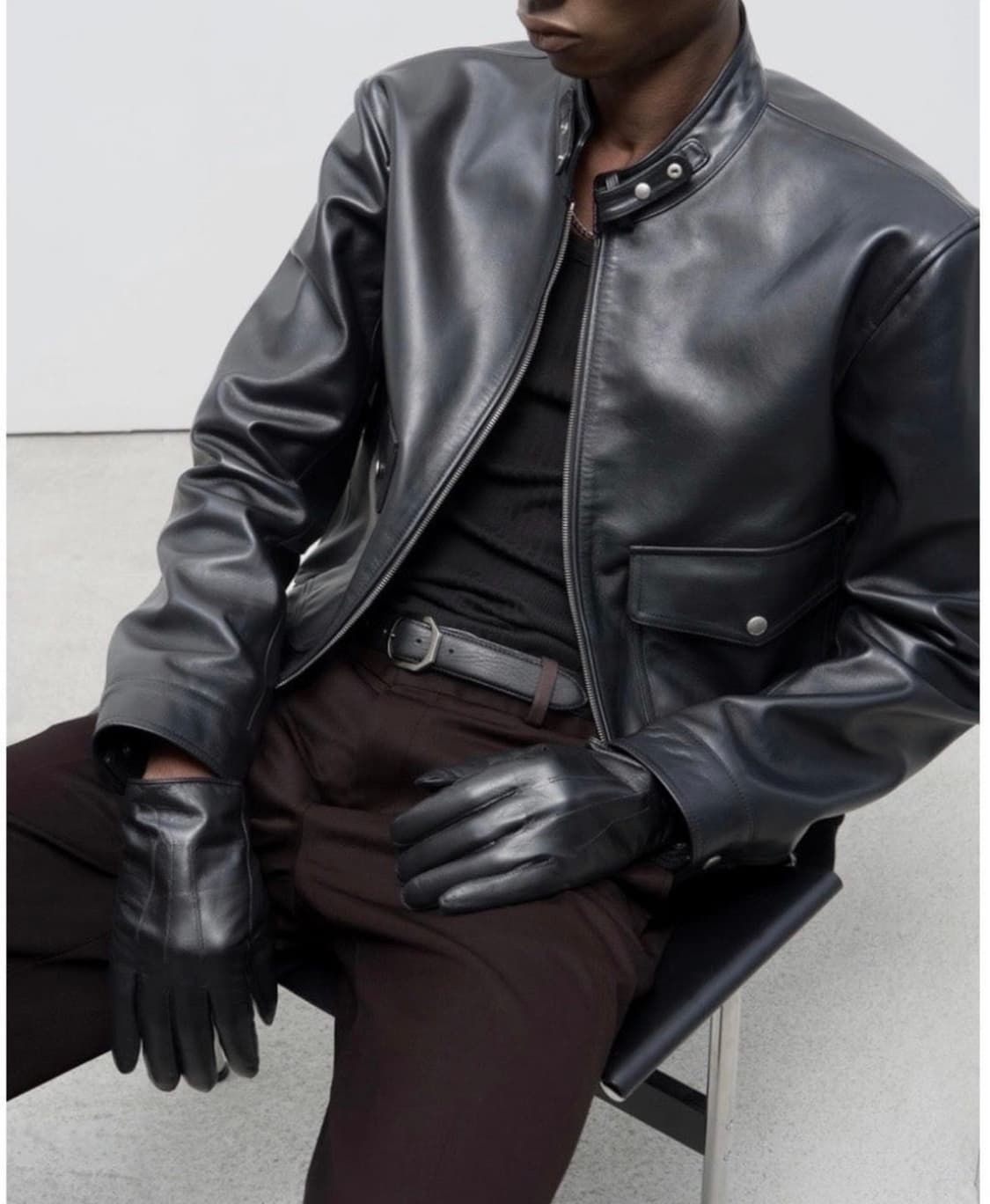 세비지 24fw 레더 A2 자켓 M사이즈 상품이미지1