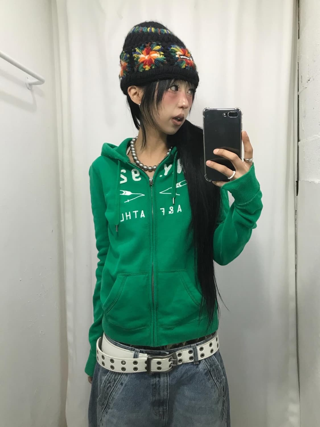 Abercrombie Green Hood Zip-Up 상품이미지6