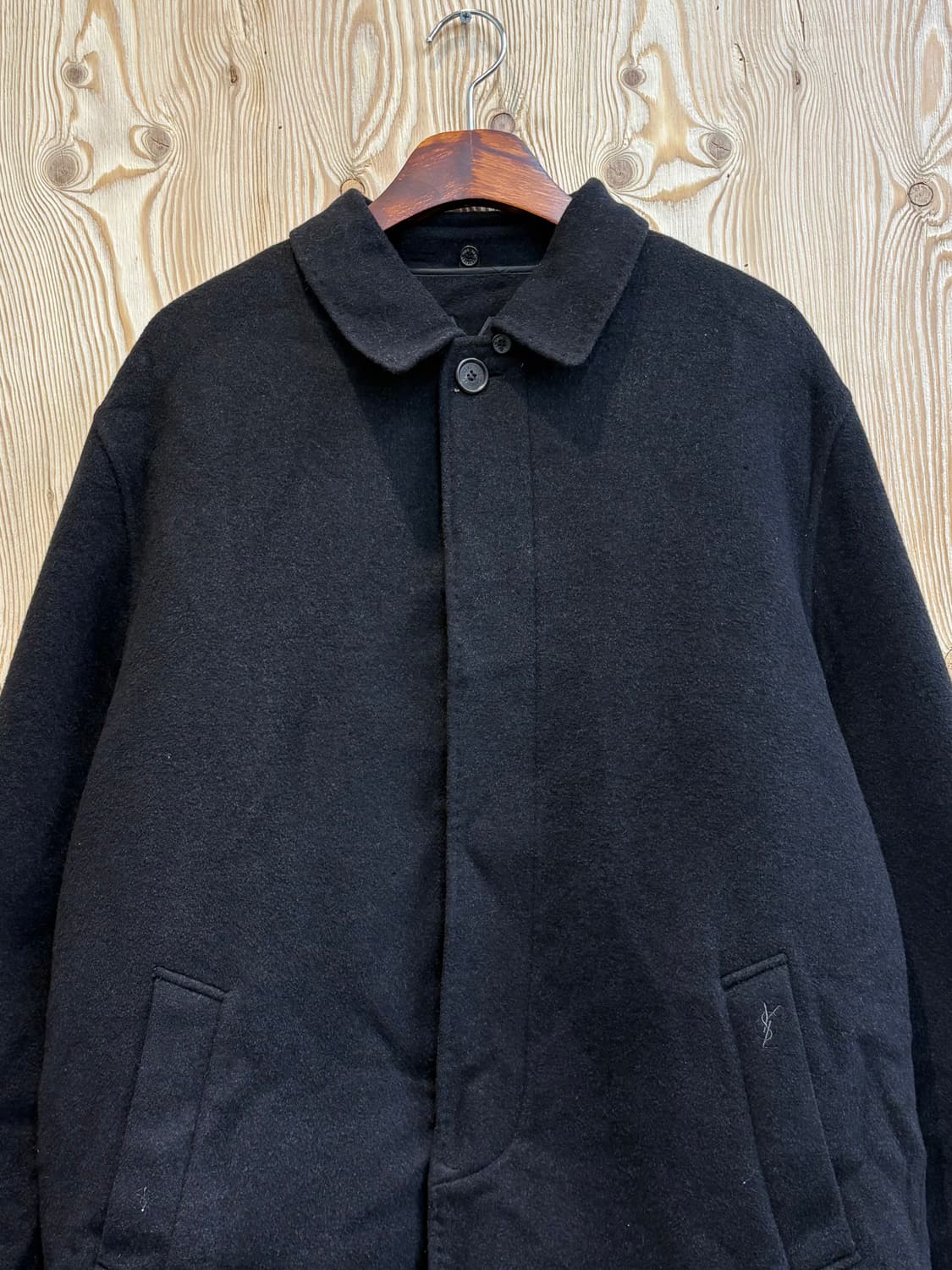 90s 입생로랑 캐시미어 미들 코트 상품이미지3