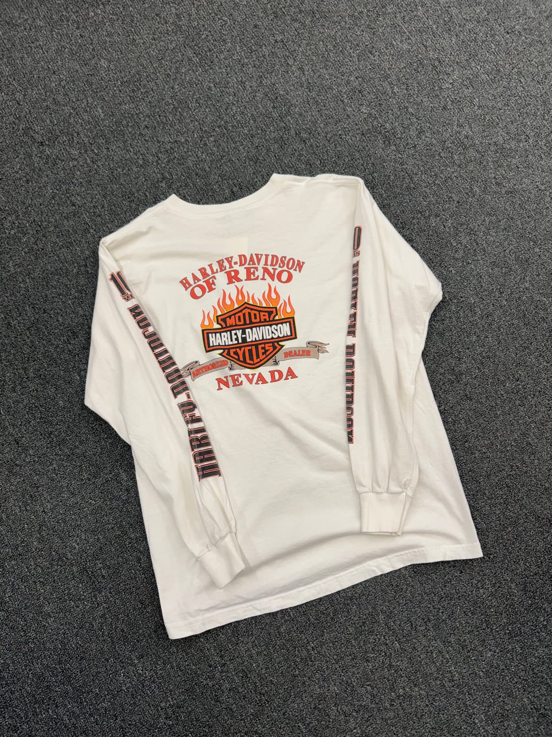 할리데이비슨 빈티지 100주년 프린팅 롱슬리브 상품이미지5