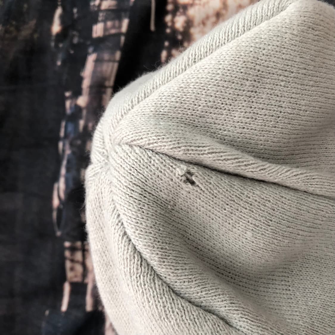 산산기어 로고 비니 라이트그레이 24FW 상품이미지3