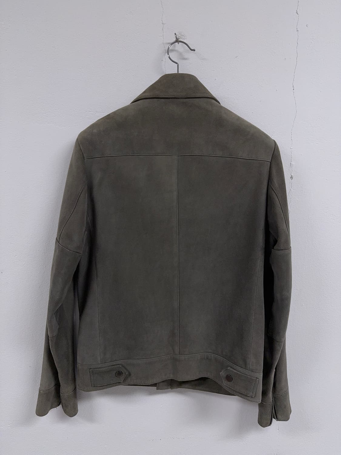 [B][95]카키 스웨이드 램스킨 자켓 상품이미지6