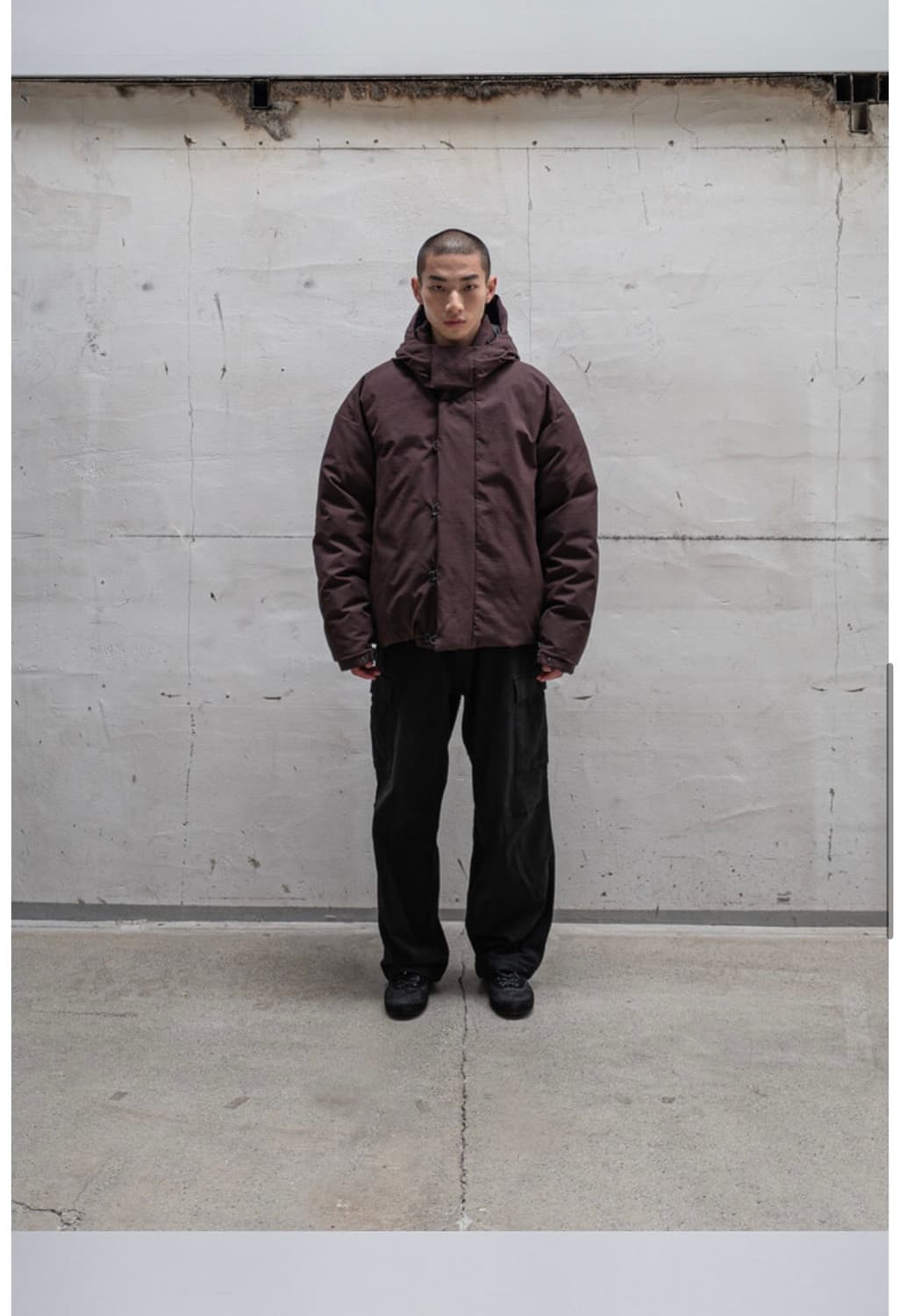 아워셀브스 24fw 구스다운 파카 다크브라운 상품이미지7