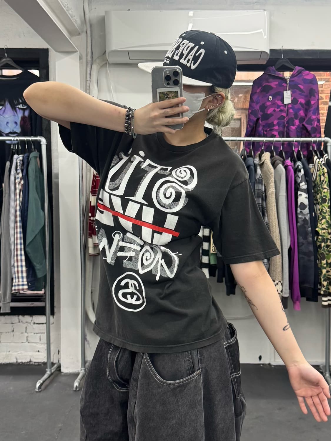 00s 스투시 Live crew 티셔츠 상품이미지1