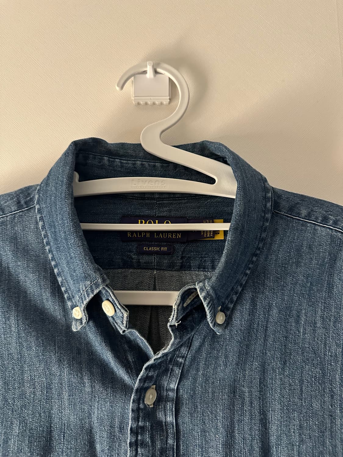 폴로 랄프로렌 데님 셔츠 M 클래식 핏 상품이미지3