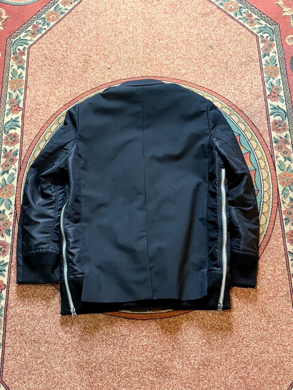 Sacai 사카이 레이어드 싱글 브레스티드 집업 블레이져 24-03266 상품이미지3