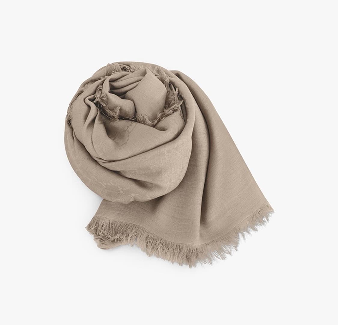 [새상품/풀구성] 구찌 자카드 GG 머플러 스카프 울 실크 목도리 상품이미지3