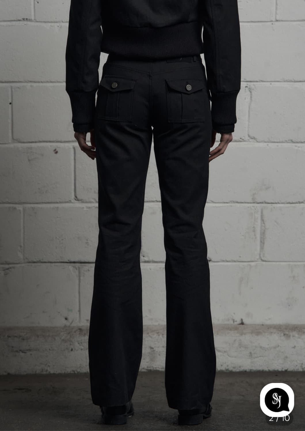 시너진 CARGO POCKET COTTON PANTS BLACK 상품이미지2