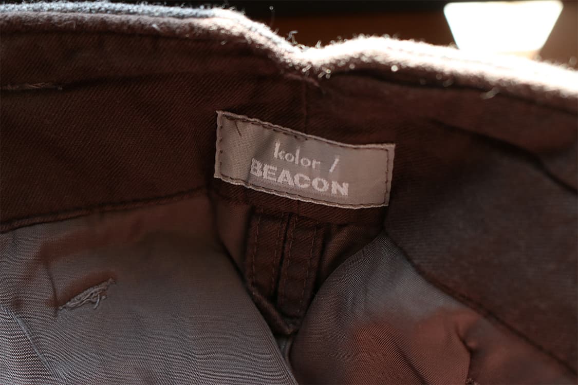 컬러 비콘 그레이 개더 울 트라우저  상품이미지9
