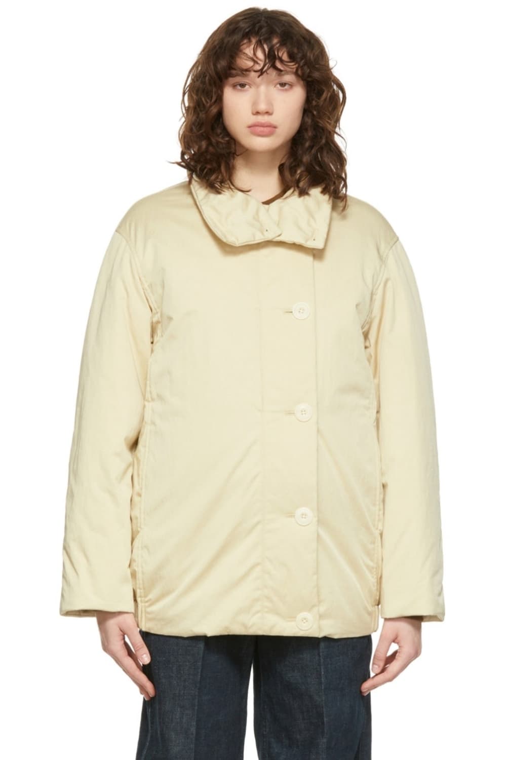 르메르 wadded asymmetrical jacket- Mist(36) 상품이미지1