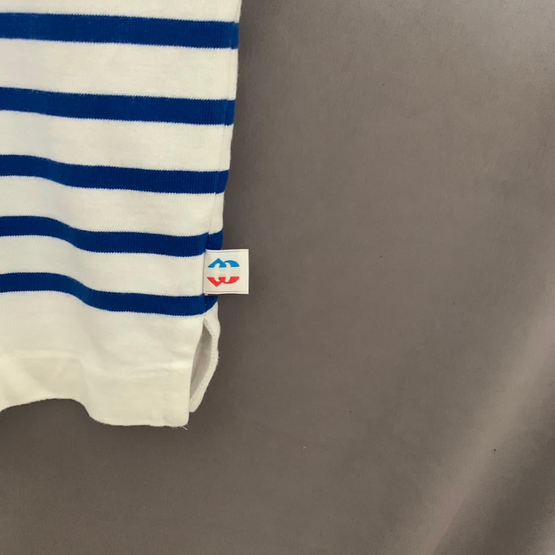 럭키슈에뜨 마린 스트라이프 단가라 오버핏 반팔티 상품이미지4