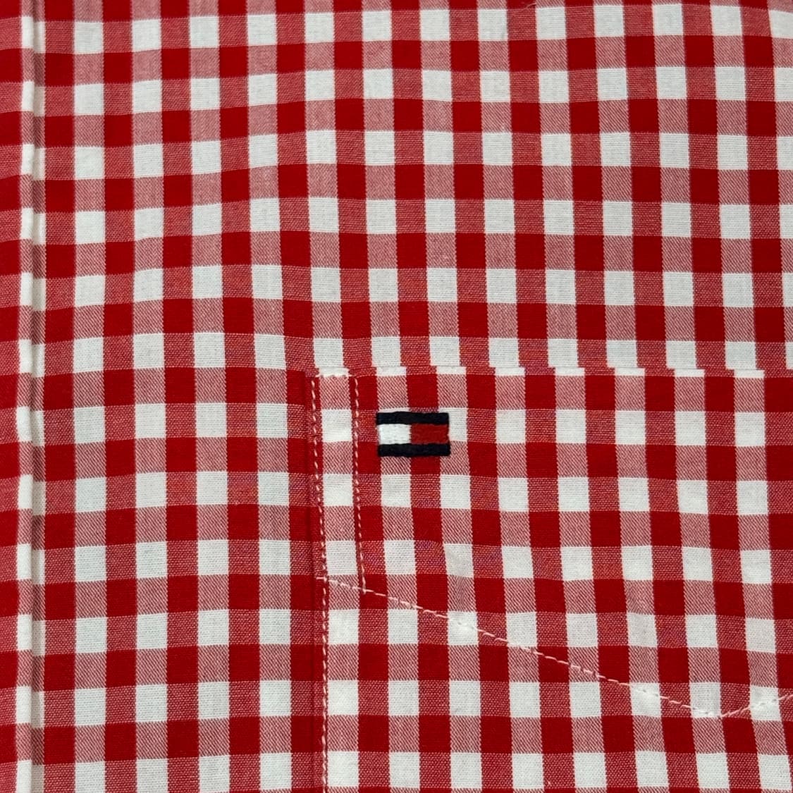 M) 타미힐피거 클래식핏 레드 깅엄 체크 셔츠 상품이미지4