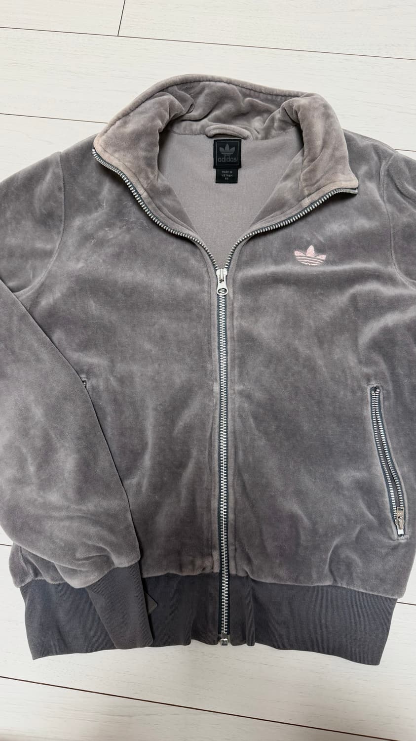 아디다스 차콜 핑크 벨벳 져지 상품이미지1