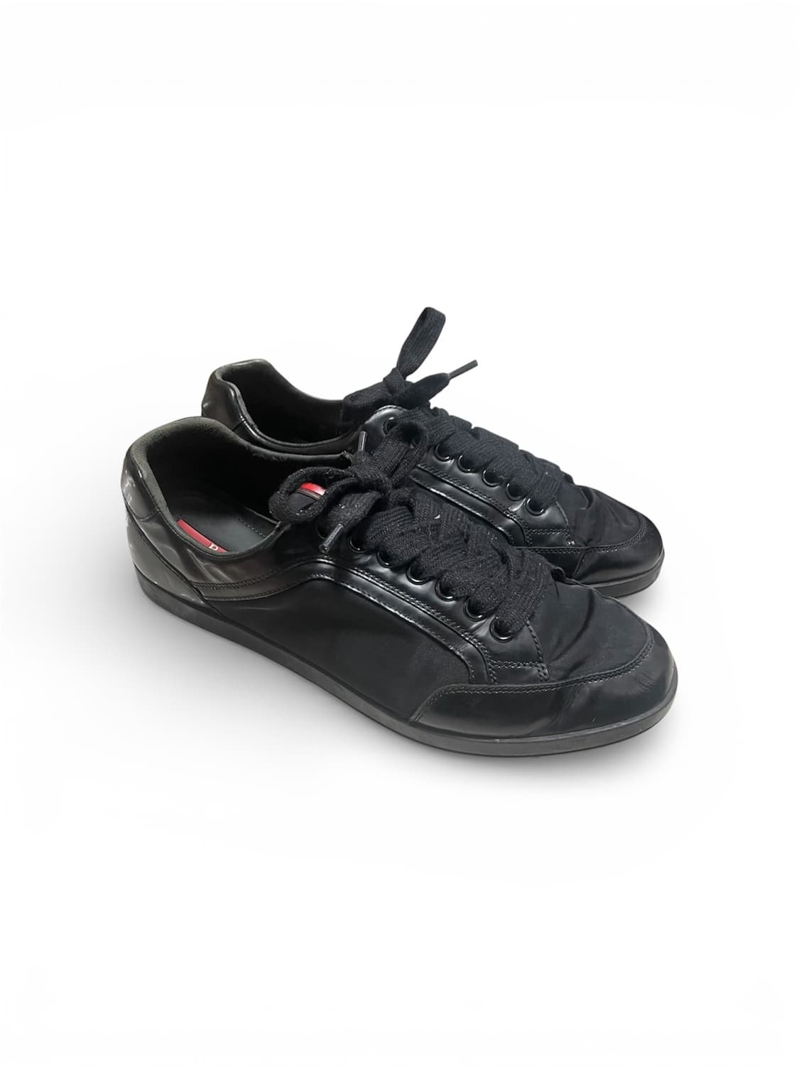 275) 프라다 스포츠 레더 나일론 가죽 스니커즈 상품이미지2