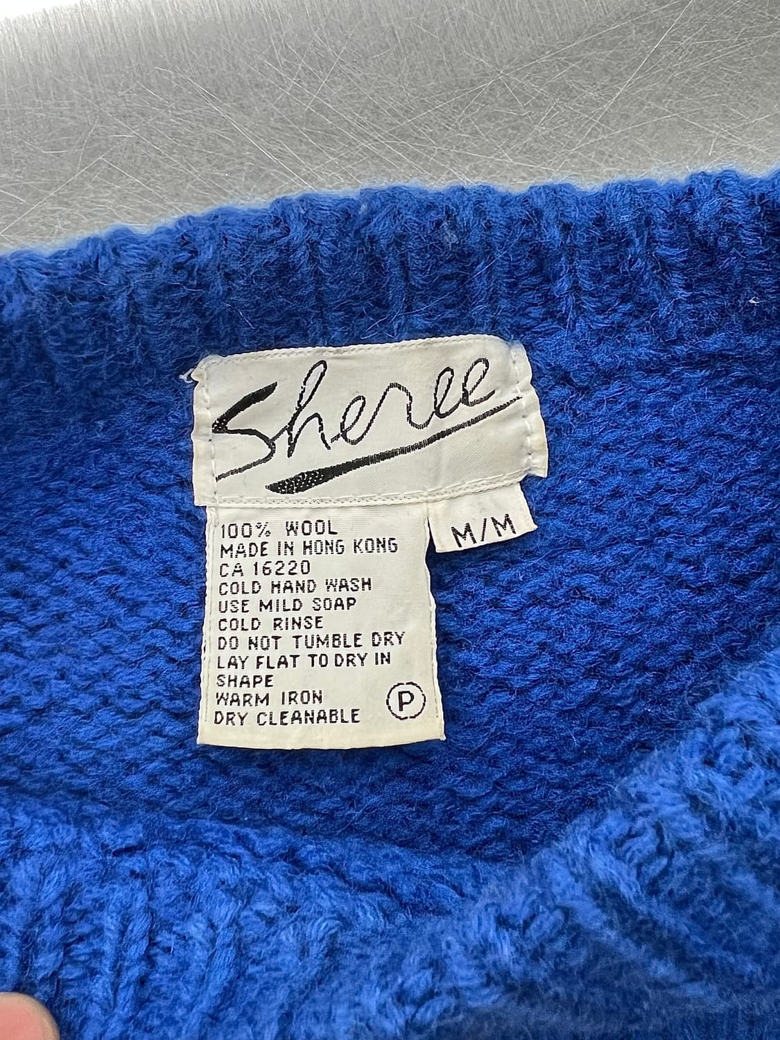 아메리칸 빈티지 주니퍼 플라워 아가일 니트 스웨터 상품이미지7